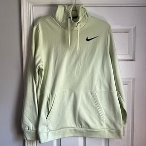 Light green funnel neck Nike hoodie